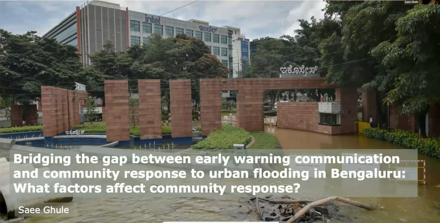 Bridging the gap between Early Warning communication and community response in Banaglore: Saee Ghule | Master Thesis Presentation